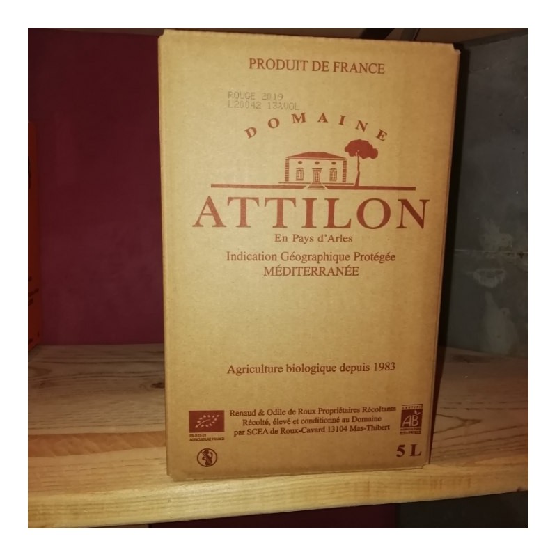 5 litres - domaine Attilon Rouge